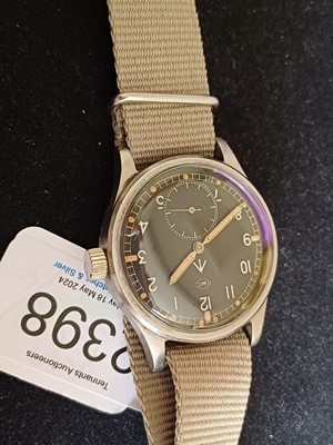Lot 2398 - IWC: A Rare Stainless Steel Military Issue...