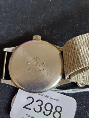 Lot 2398 - IWC: A Rare Stainless Steel Military Issue...