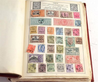 Lot 28 - A Movaleaf stamp album with a large collection of GB and world stamps