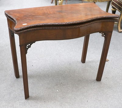 Lot 1219 - A George III Mahogany Chippendale-Style...