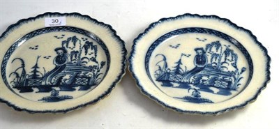 Lot 30 - Pair of Liverpool pearlware plates