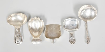 Lot 48 - Five Various Victorian and Later Silver...