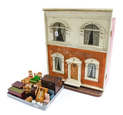 Lot 2088 - Early 20th Century Wooden Dolls House with...