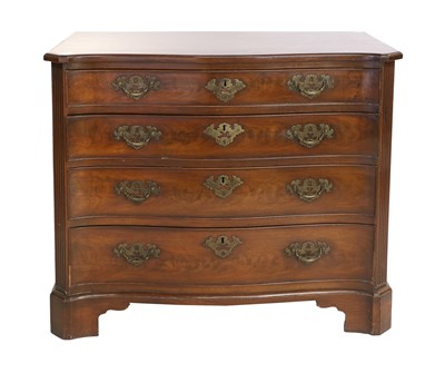 Lot 120 - A George III Mahogany Serpentine-Front Chest...