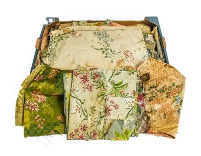 Lot 2102 - Assorted Late 18th and 19th Century Silk...