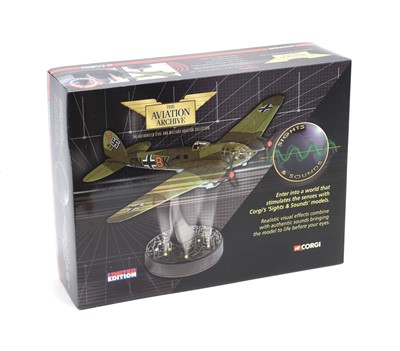 Lot 3467 - Corgi Aviation Archive Sights & Sounds AA33709 1:72 Scale Heinkel He111 Blitz Bomber