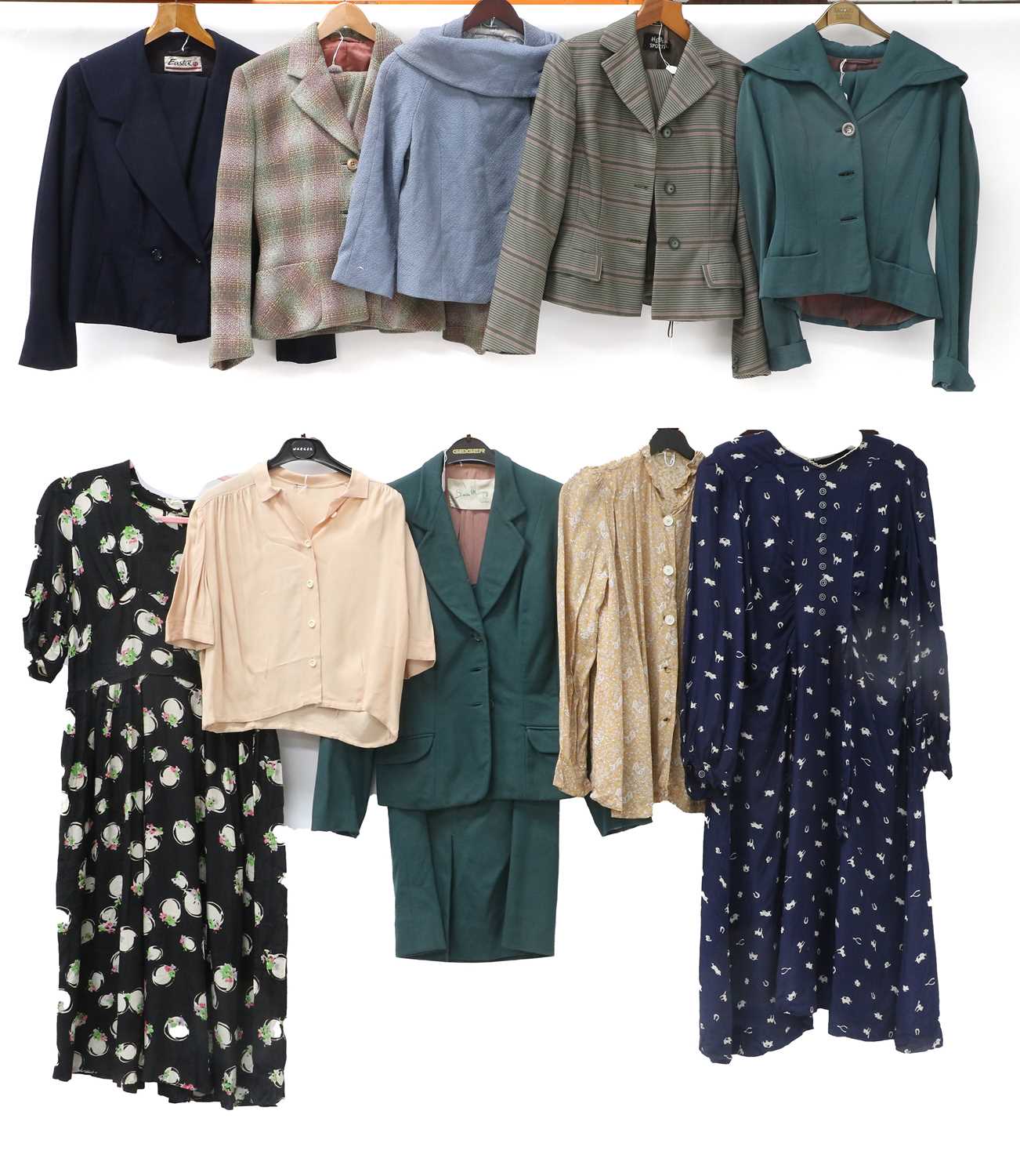 Lot 2123 - Circa 1940-50s Ladies Suits and Daywear,