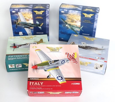 Lot 3442 - Corgi Aviation Archive 1:72 Scale P51D Mustang Group