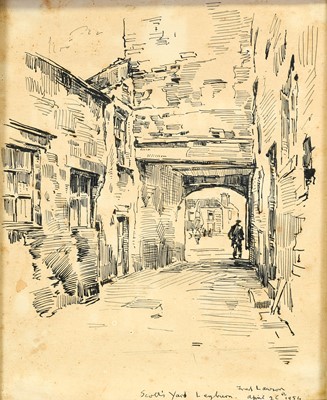 Lot 592 - Fred Lawson (1880-1968) "Old Leyburn" Signed,...