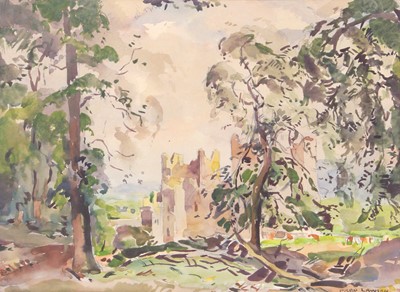 Lot 1001 - Fred Lawson (1880-1968) View of Bolton Castle...