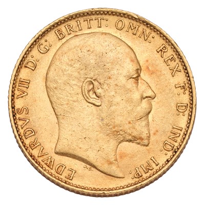 Lot 216 - Edward VII, Sovereign 1906; good very fine