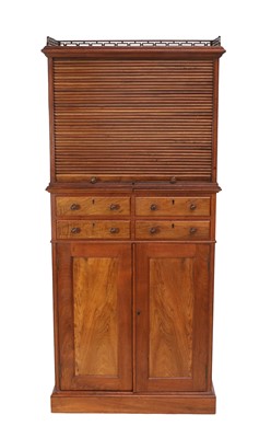 Lot 871 - A Victorian Walnut Dentist's Cabinet, late...