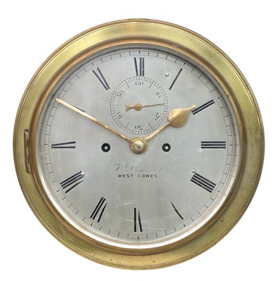 Lot 695 - A Ships Type BulkHead Striking Wall Clock,...