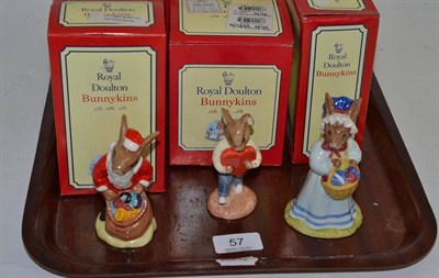 Lot 57 - Ten Royal Doulton Bunnykins figures
