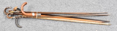 Lot 262 - A Late 19th Century Horn-Handled Walking Cane...