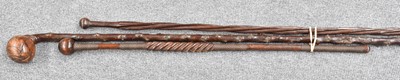 Lot 260 - A Zulu Hardwood Knopberrie, the shaft of...