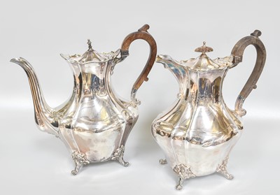 Lot 130 - A Victorian Silver Coffee-Pot and Hot-Water...