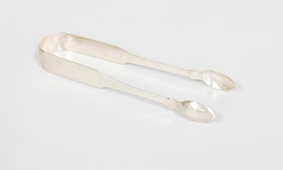 Lot 101 - A Pair of Irish Provincial Silver Sugar-Tongs,...