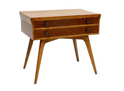 Lot 1364 - A Mid Century Canteen Table, with two drawers...