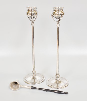 Lot 114 - A Pair of Elizabeth II Silver Candlesticks, by...