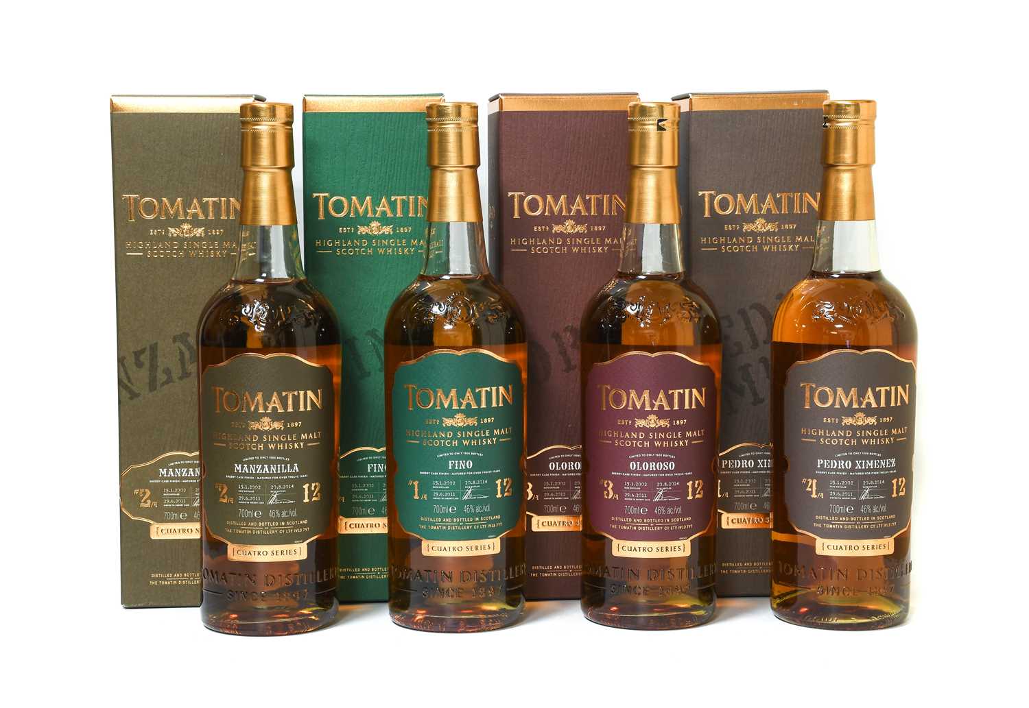Lot 186 - Tomatin "Cuatro Series" 12 Year Old Highland...
