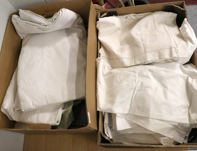 Lot 1111 - Assorted White LInen and Textiles, comprising...