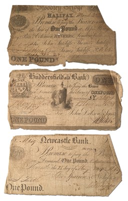 Lot 438 - 3x English Provincial Banknotes, to include;...