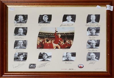 Lot 3087 - 1966 World Cup Winners Signed Montage