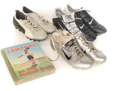 Lot 3054 - Football Boots Three Pairs Of Signed And Match Worn Examples