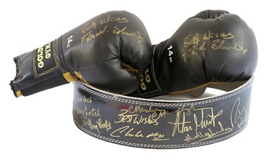 Lot 3004 - Autographed Boxing Belt