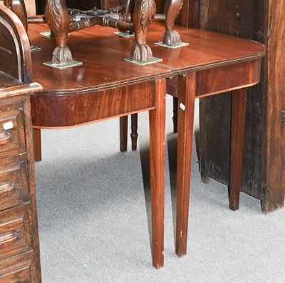 Lot 1302 - A George III D-End Dining Table, in two...