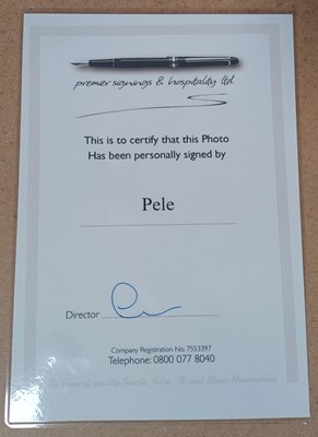 Lot 3065 - Pele Autographed Montage