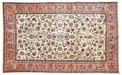 Lot 554 - Saroukh Carpet West Iran, circa 1970 The ivory...