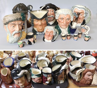 Lot 126 - A Collection of Royla Doulton Character Jugs,...