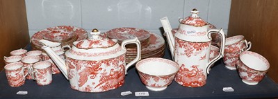Lot 172 - A Royal Crown Derby Red Aves Dinner, Tea and...