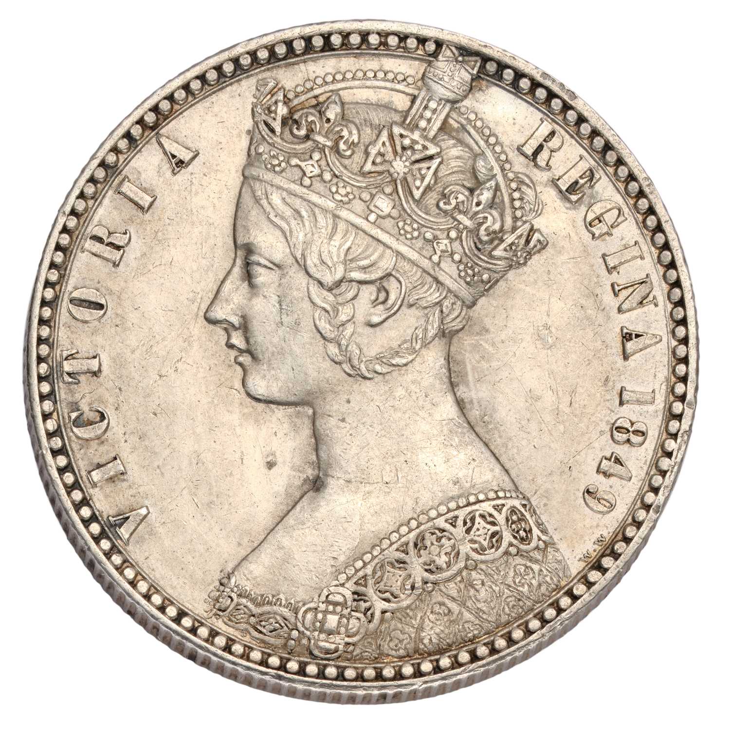 Lot 70 - Victoria, 'Godless' Florin 1849 (Bull 2815,...