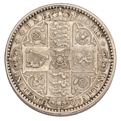 Lot 70 - Victoria, 'Godless' Florin 1849 (Bull 2815,...