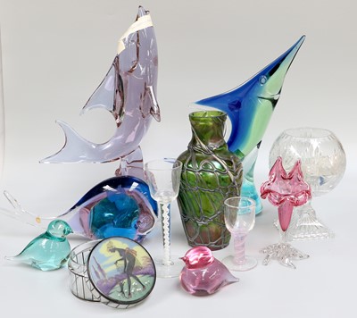 Lot 272 - Various Glasswares, including art glass, fish...