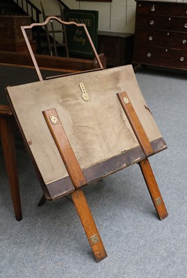 Lot 1195 - An Early 20th Century Oak Canvas and Leather...