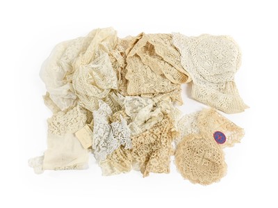 Lot 2076 - Cotton and Silk Maltese Lace comprising four...