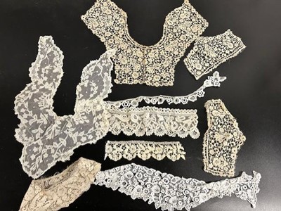Lot 2076 - Cotton and Silk Maltese Lace comprising four...