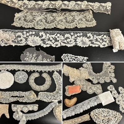 Lot 2071 - Assorted 19th/Early 20th Century Lace and...