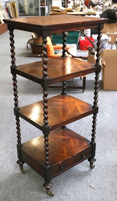 Lot 1286 - An Early Victorian Rosewood Whatnot, 53cm by...