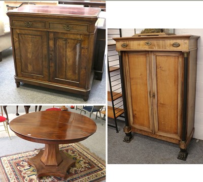 Lot 1182 - A Dutch Empire Mahogany Cupboard, 100cm by...