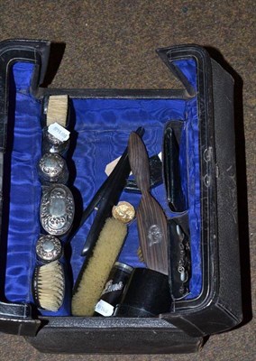 Lot 103 - A travel/vanity case with contents