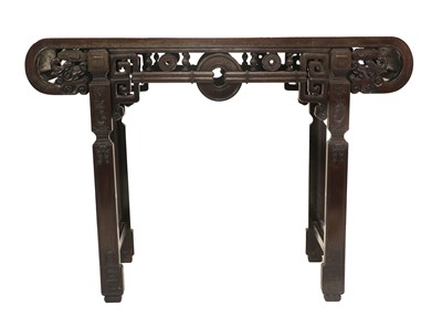 Lot 776 - A Late 19th Century Chinese Hardwood Altar...