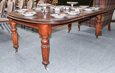 Lot 1321 - Victorian Mahogany Dining Table with one...