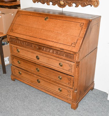 Lot 1201 - A 19th Century North European Inlaid Oak...