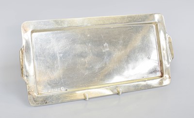 Lot 111 - A George V Small Silver Tray, by Selfridge and...