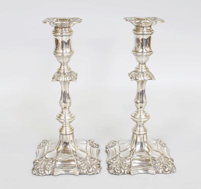 Lot 107 - A Pair of Edward VII Silver Candlesticks, by...